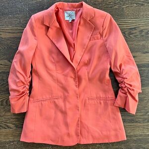 Audrey 3+1 Vibrant Orange Blazer